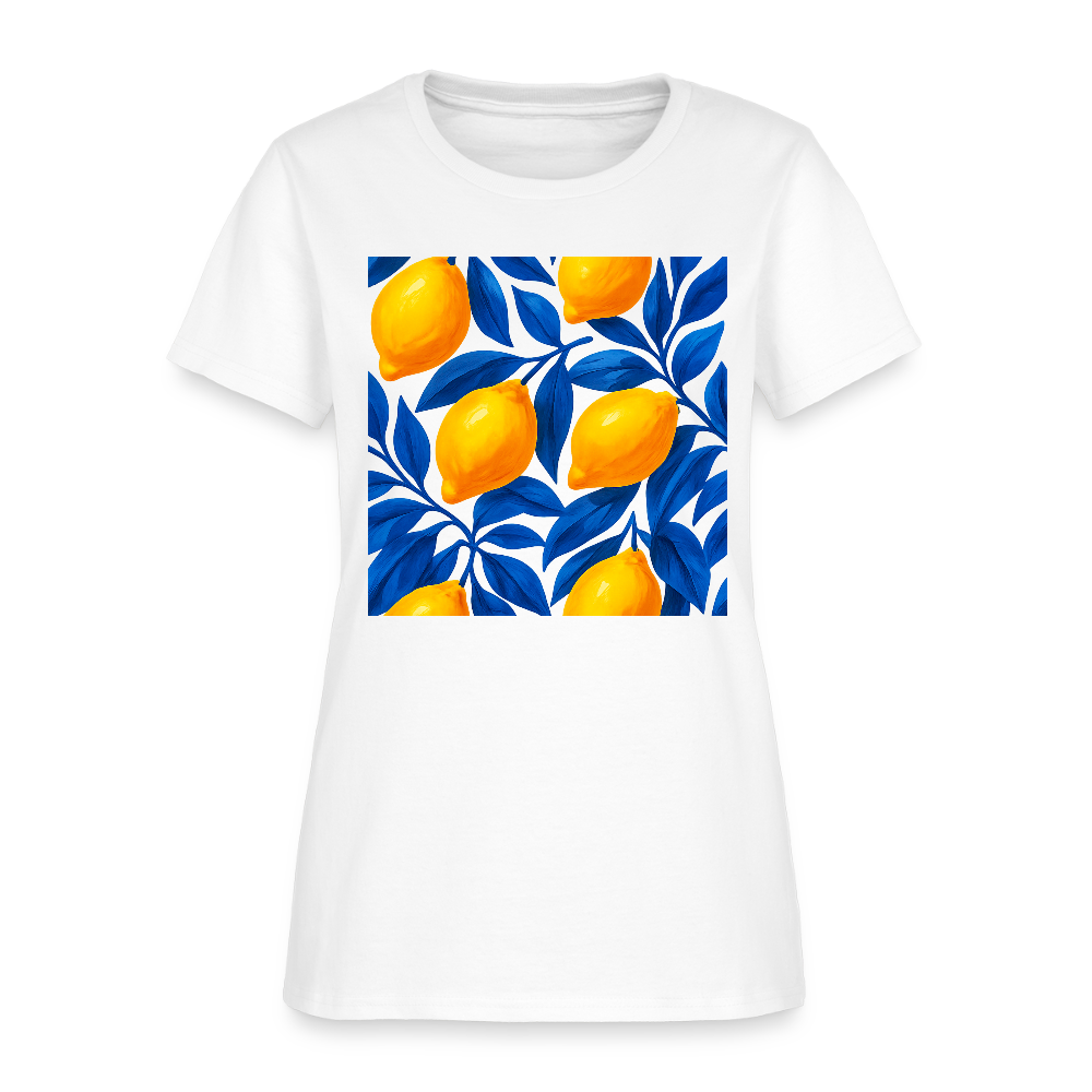 Trend4us Lemon Floral T-Shirt - white