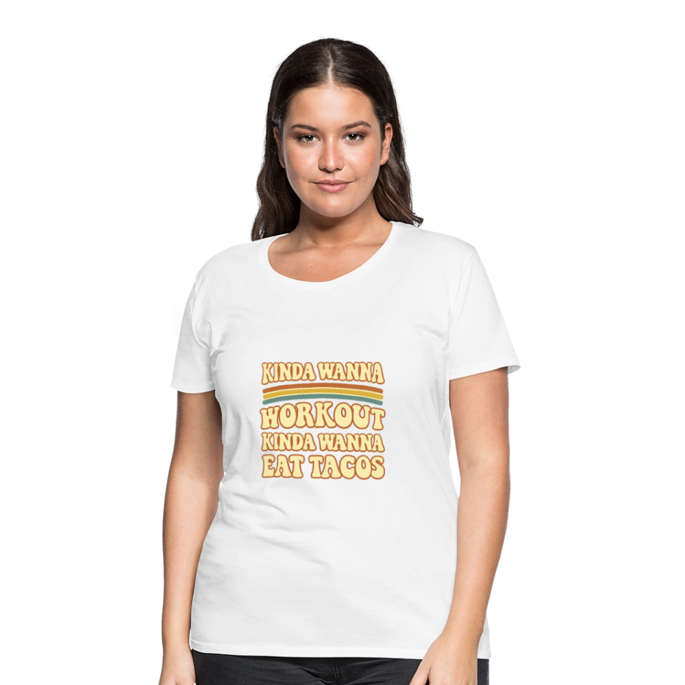 Trend4us Women’s Motivation Premium T-Shirt - white