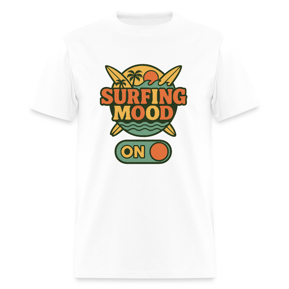 Trend4us Graphic Surfing Mood ON T-Shirt - white