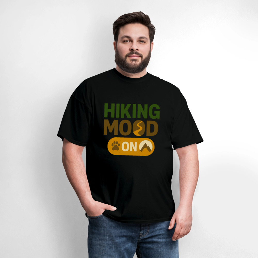 Trend4us Graphic Hiking Mood ON T-Shirt - black