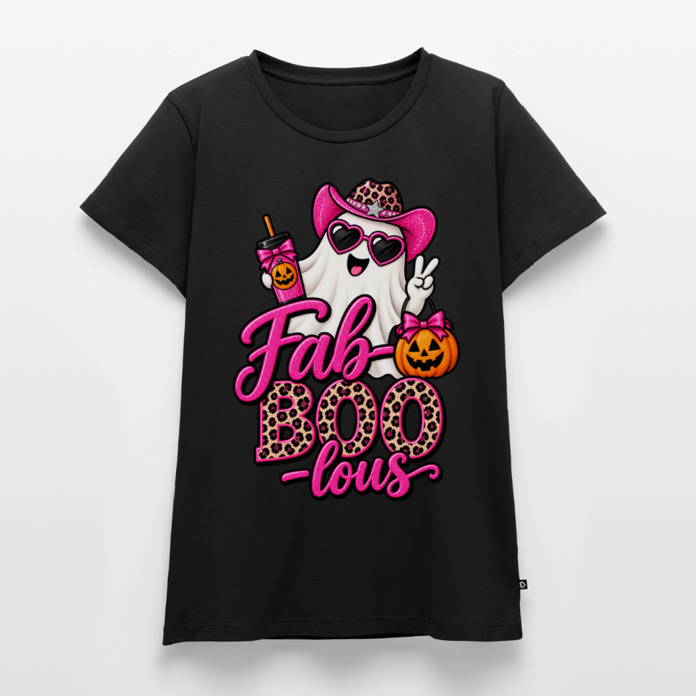 Trend4us Fab-BOO-lous_Ghost Women’s Premium T-Shirt - black