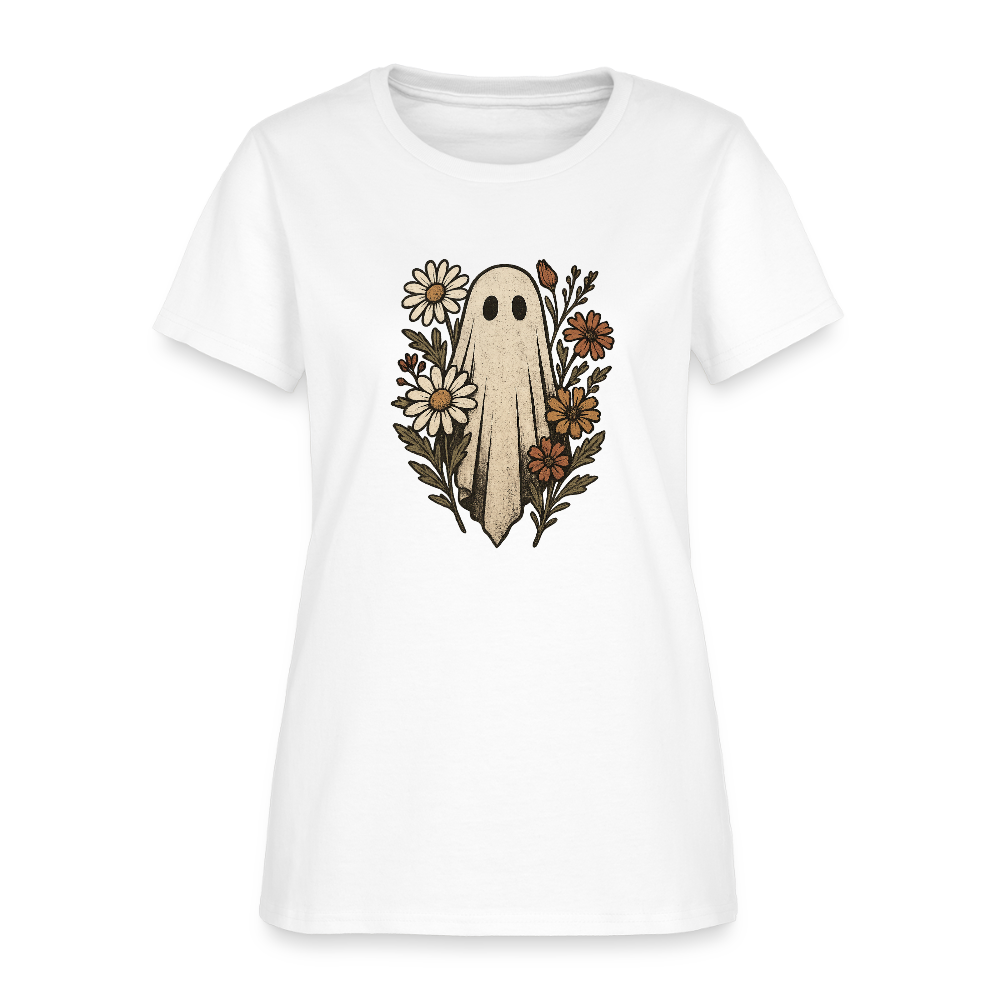 Trend4us Halloween Floral T-Shirt - white