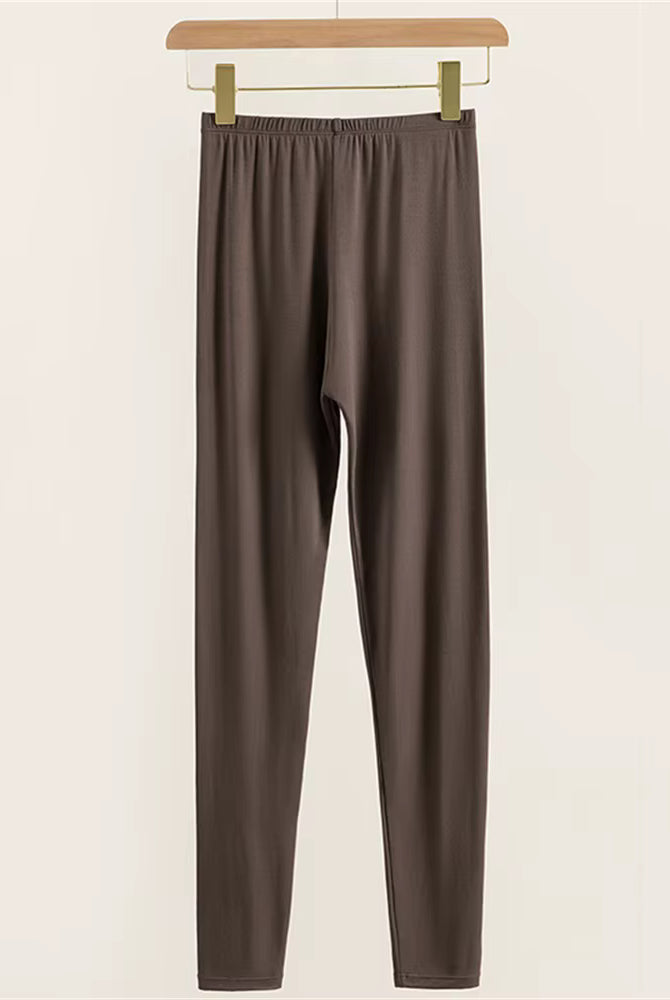 Trend4us Women's Ultra-Soft High-Waisted Sculpting Leggings - Brown