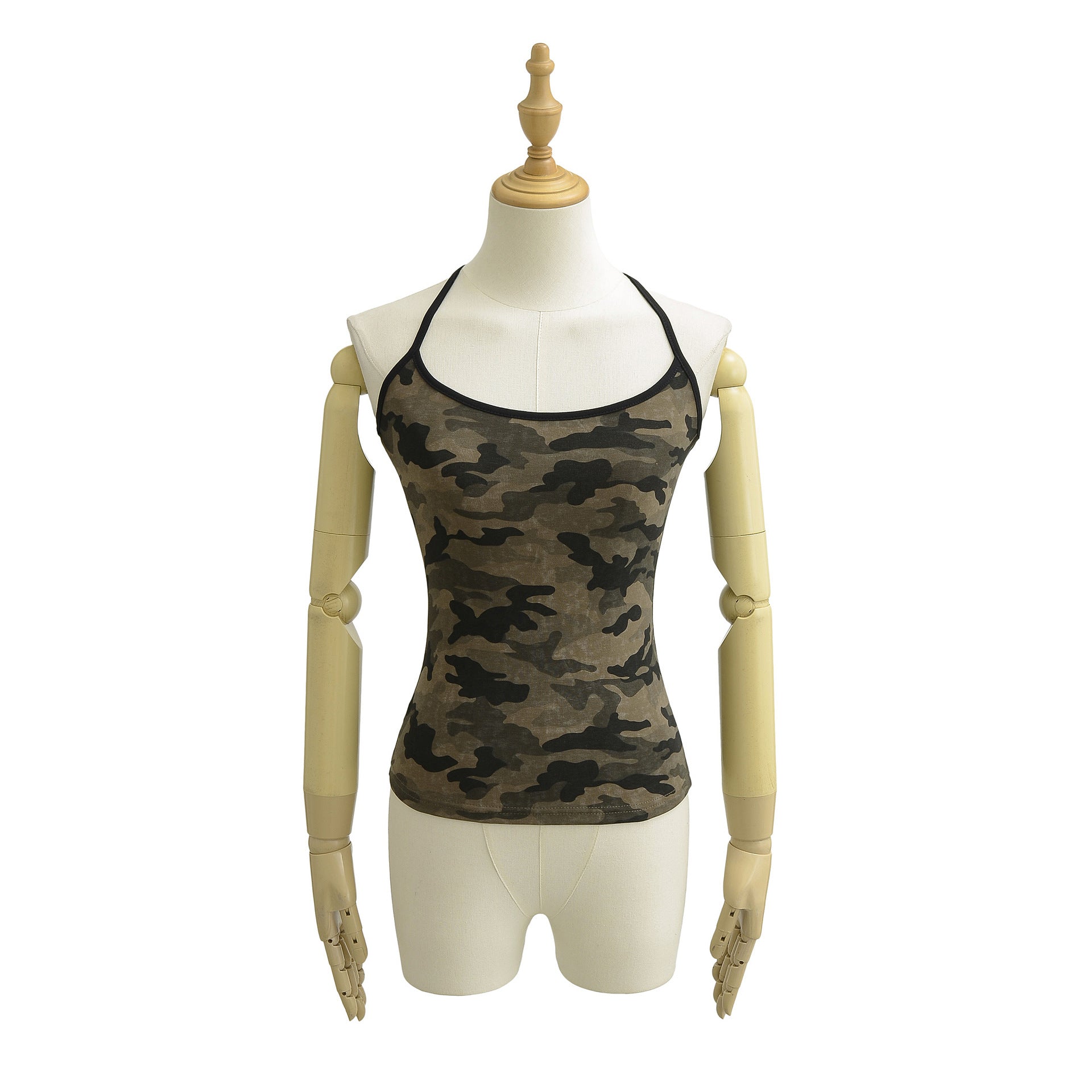 Women's Camo Racerback Tank Top | Slim Fit Cotton Blend | Trend4us