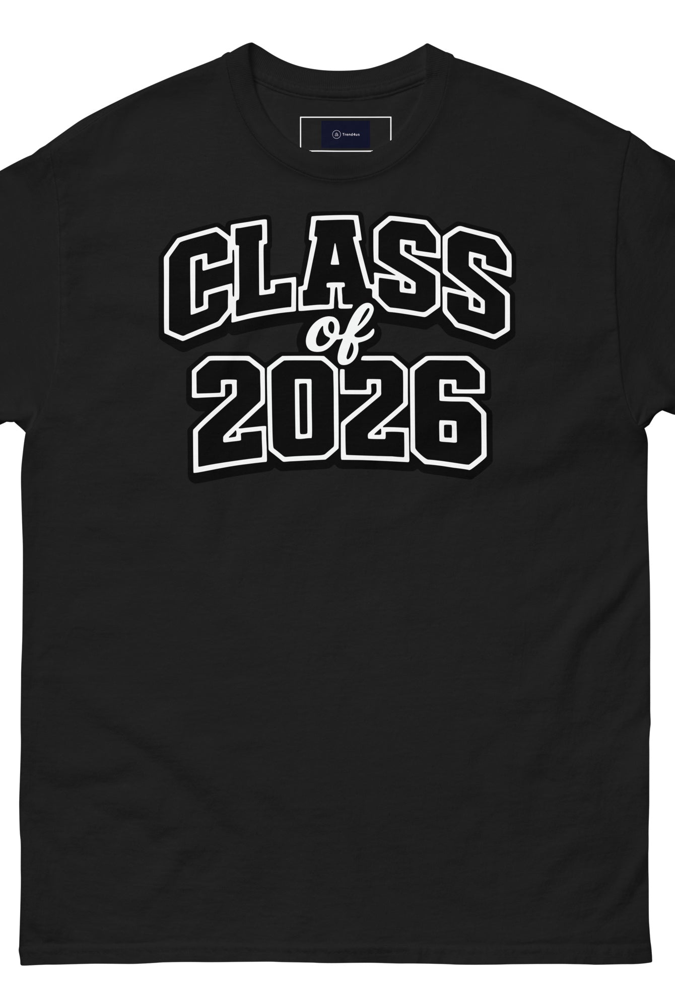 Unisex Classic Cotton Tee | Trend4us Class of 2026 - Black