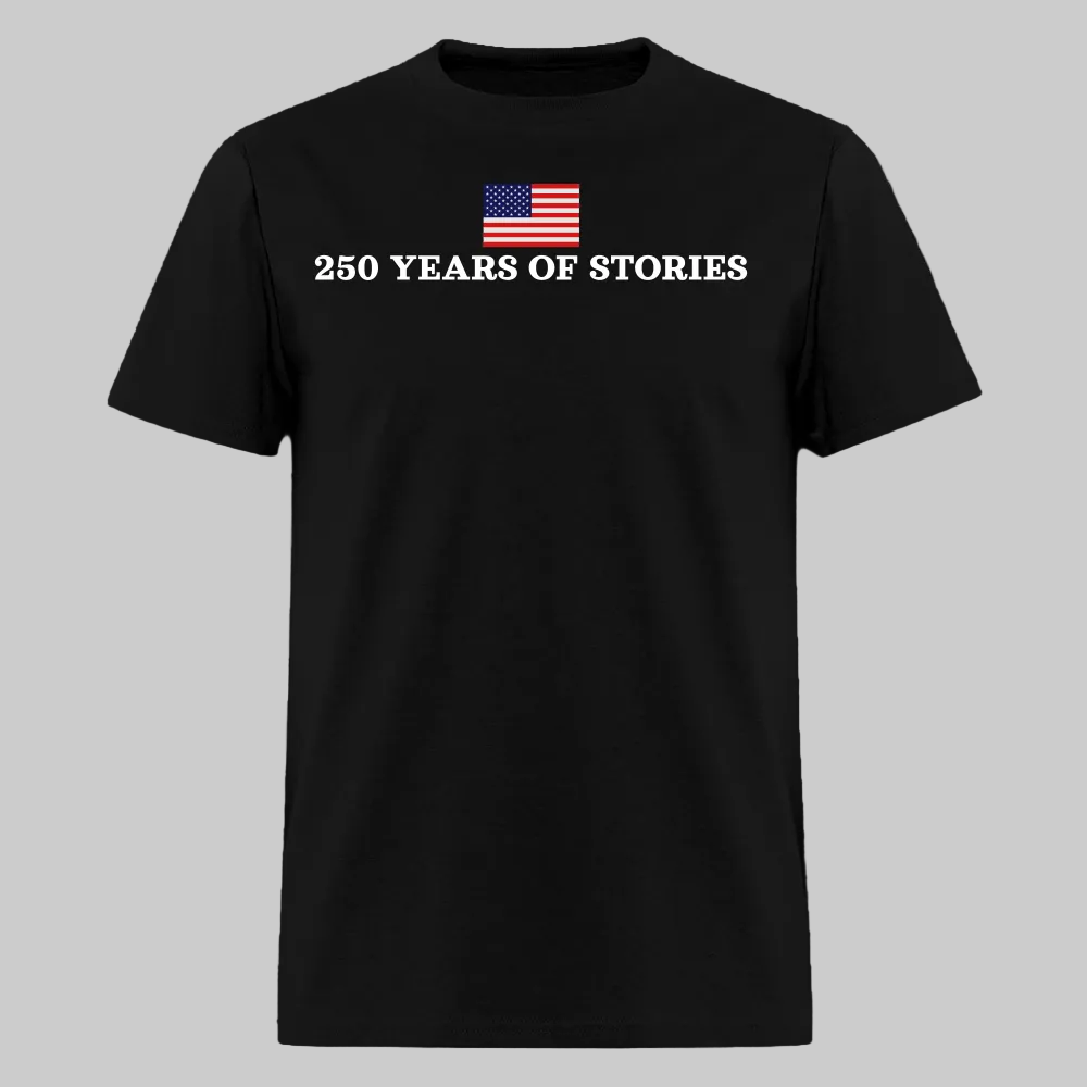 Trend4us 250 Years of Stories Men's T-Shirt - black