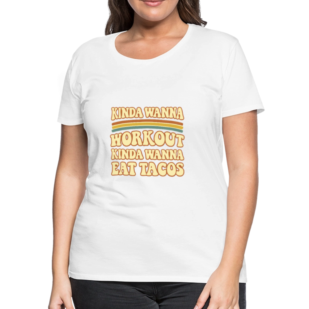 Trend4us Women’s Motivation Premium T-Shirt - white