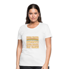 Trend4us Women’s Motivation Premium T-Shirt - white