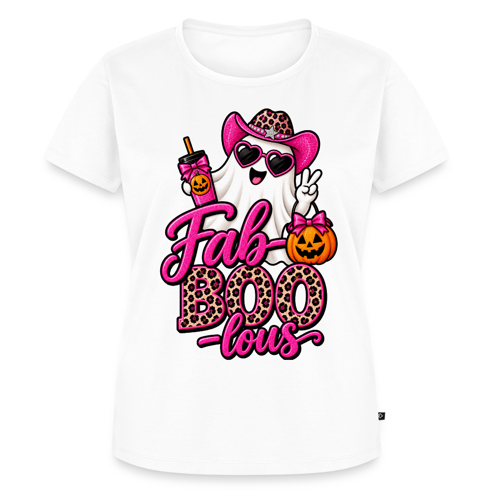 Trend4us Fab-BOO-lous_Ghost Women’s Premium T-Shirt - white