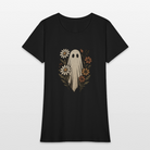 Trend4us Halloween Floral T-Shirt - black