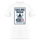 Trend4us Graphic Sailing Mood ON T-Shirt - white
