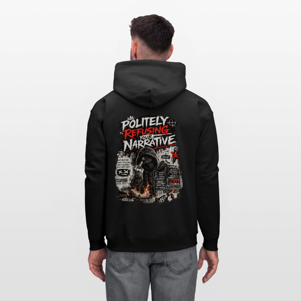 Trend4us Graphic Men's Hoodie - black
