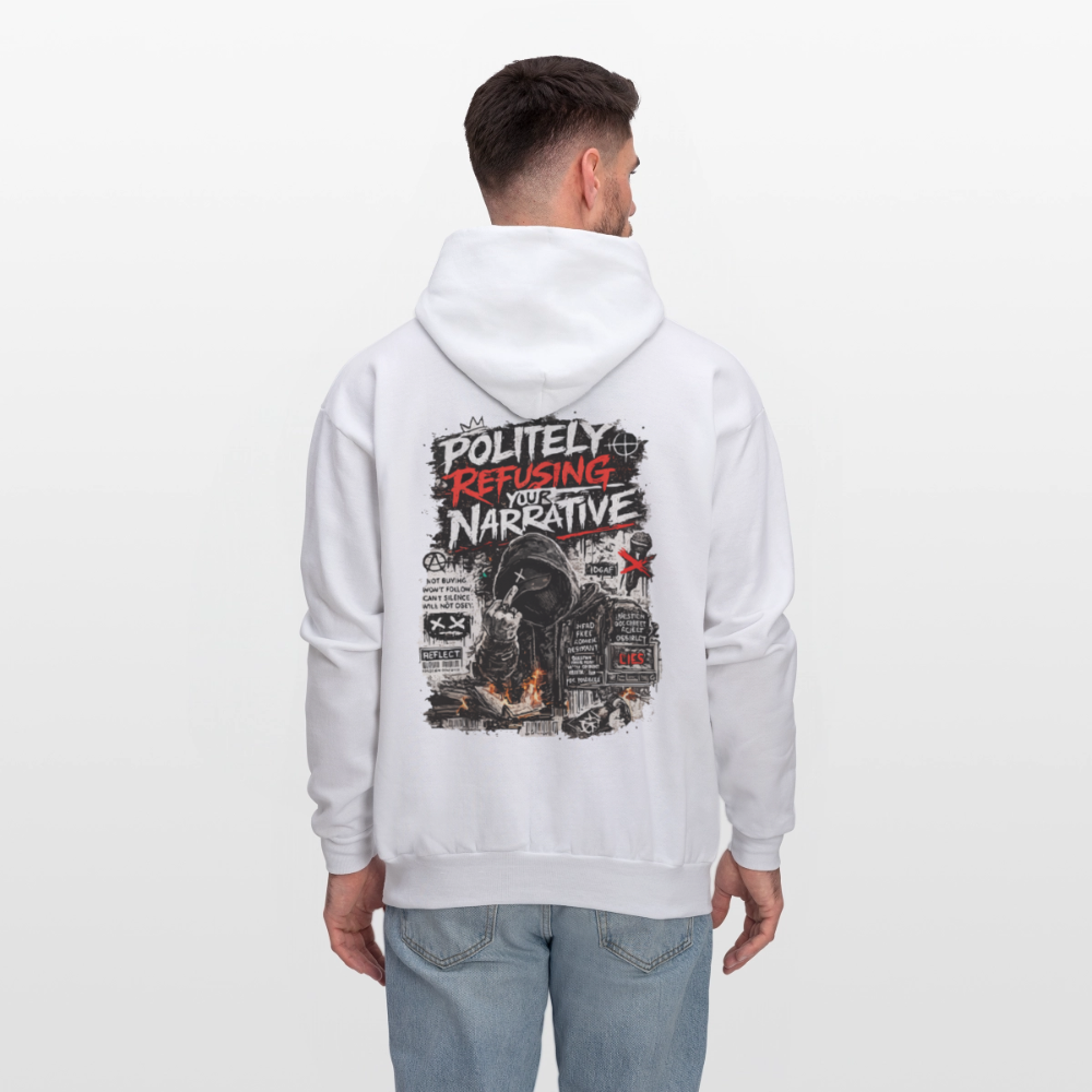 Trend4us Graphic Men's Hoodie - white
