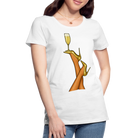 Trend4us Elegant Glamour Illustration T-Shirt - white