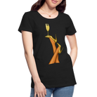 Trend4us Elegant Glamour Illustration T-Shirt - black