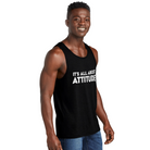 Trend4us its all about attitude Unisex Organic Tank - black