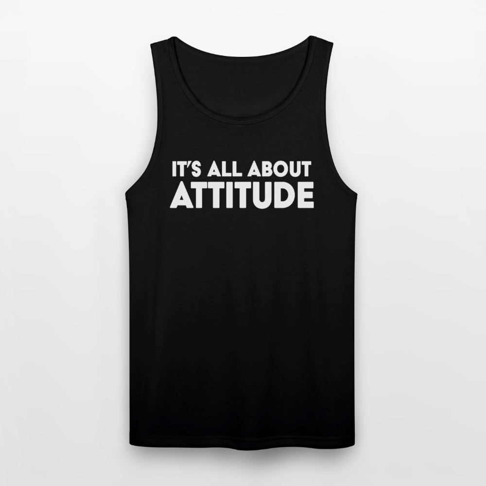 Trend4us its all about attitude Unisex Organic Tank - black