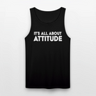Trend4us its all about attitude Unisex Organic Tank - black