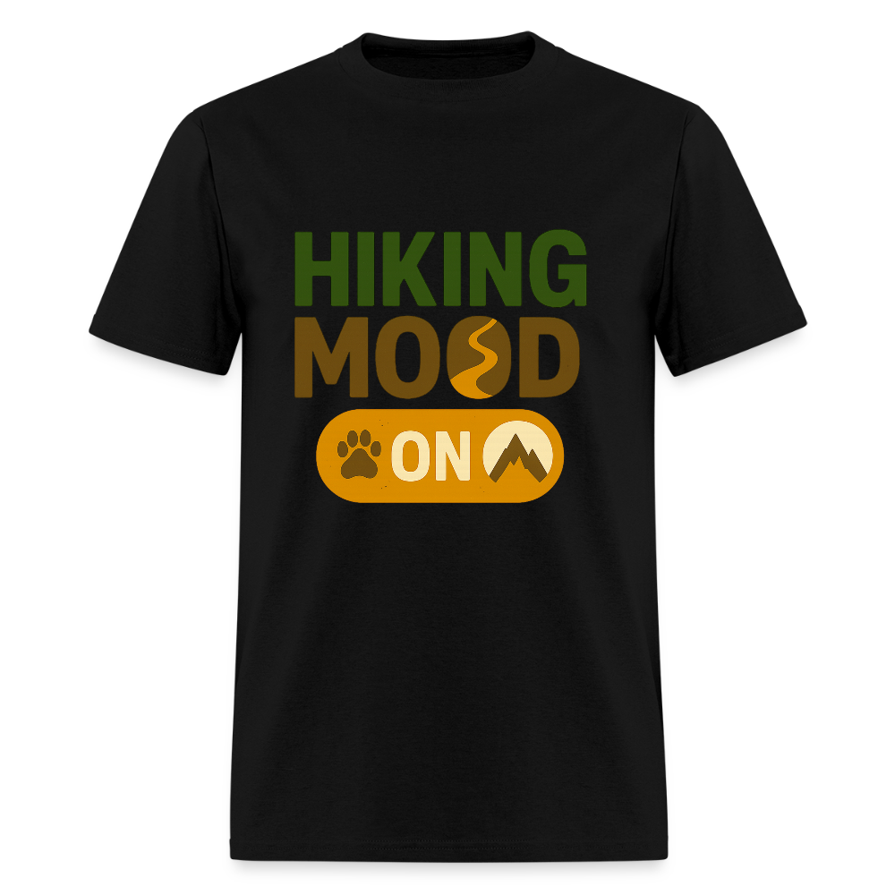 Trend4us Graphic Hiking Mood ON T-Shirt - black