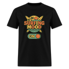 Trend4us Graphic Surfing Mood ON T-Shirt - black
