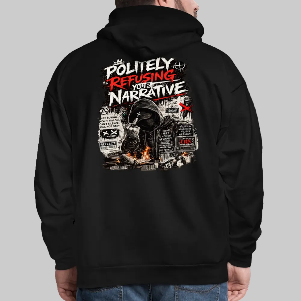 Trend4us Graphic Men's Hoodie - black