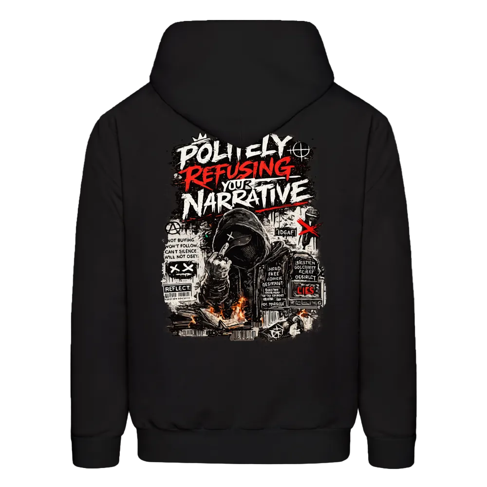 Trend4us Graphic Men's Hoodie - black