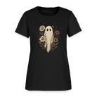 Trend4us Halloween Floral T-Shirt - black