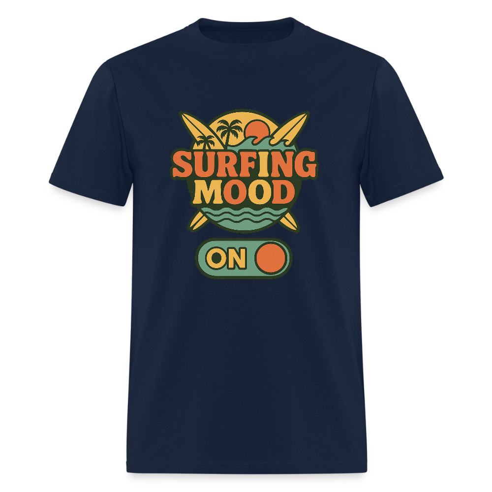 Trend4us Graphic Surfing Mood ON T-Shirt - navy