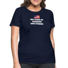 Trend4us 250 Years of Freedom and Stories Women's T-Shirt - navy