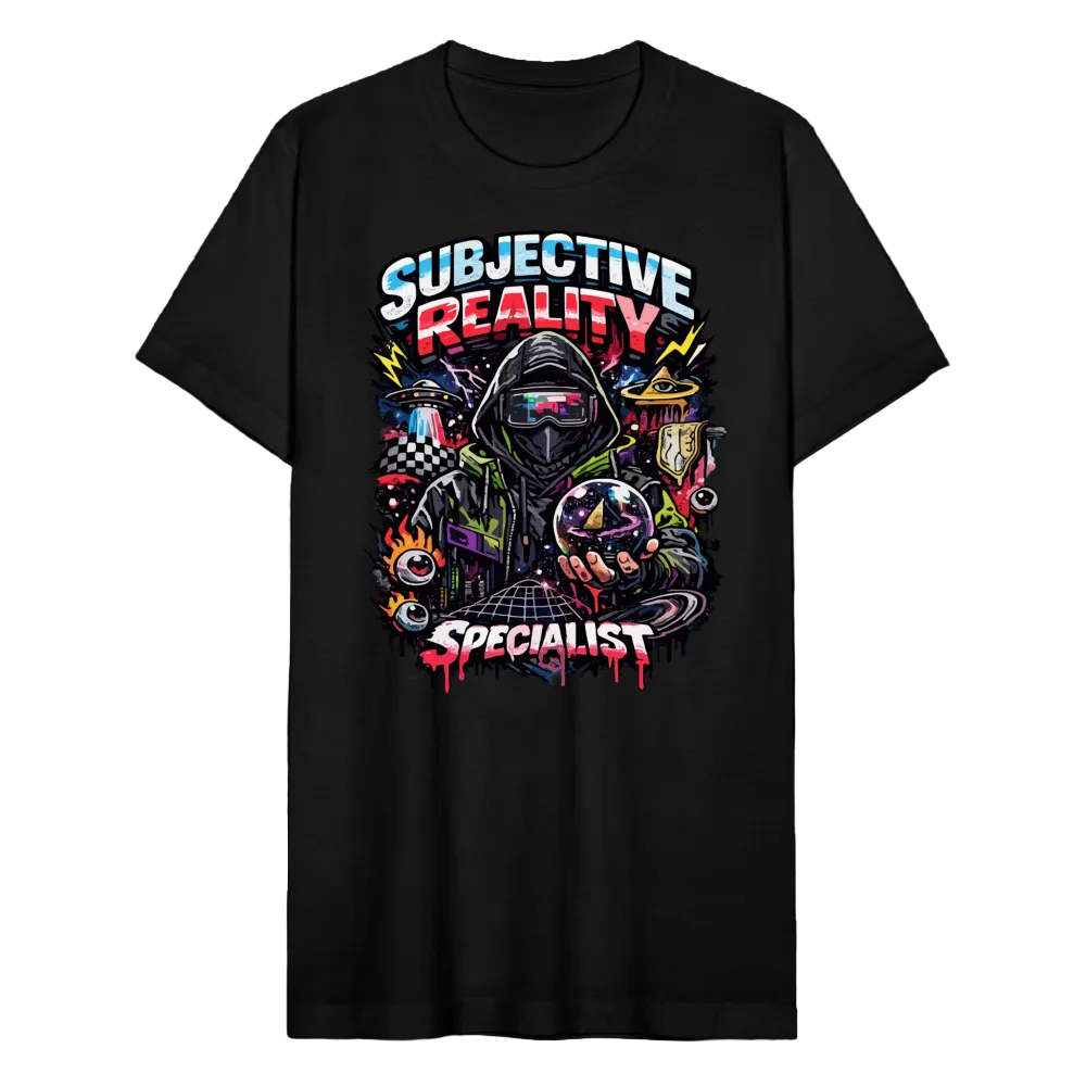 Trend4us Graphic Unisex Jersey T-Shirt - black