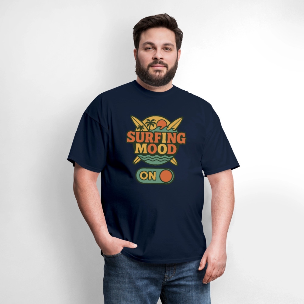 Trend4us Graphic Surfing Mood ON T-Shirt - navy