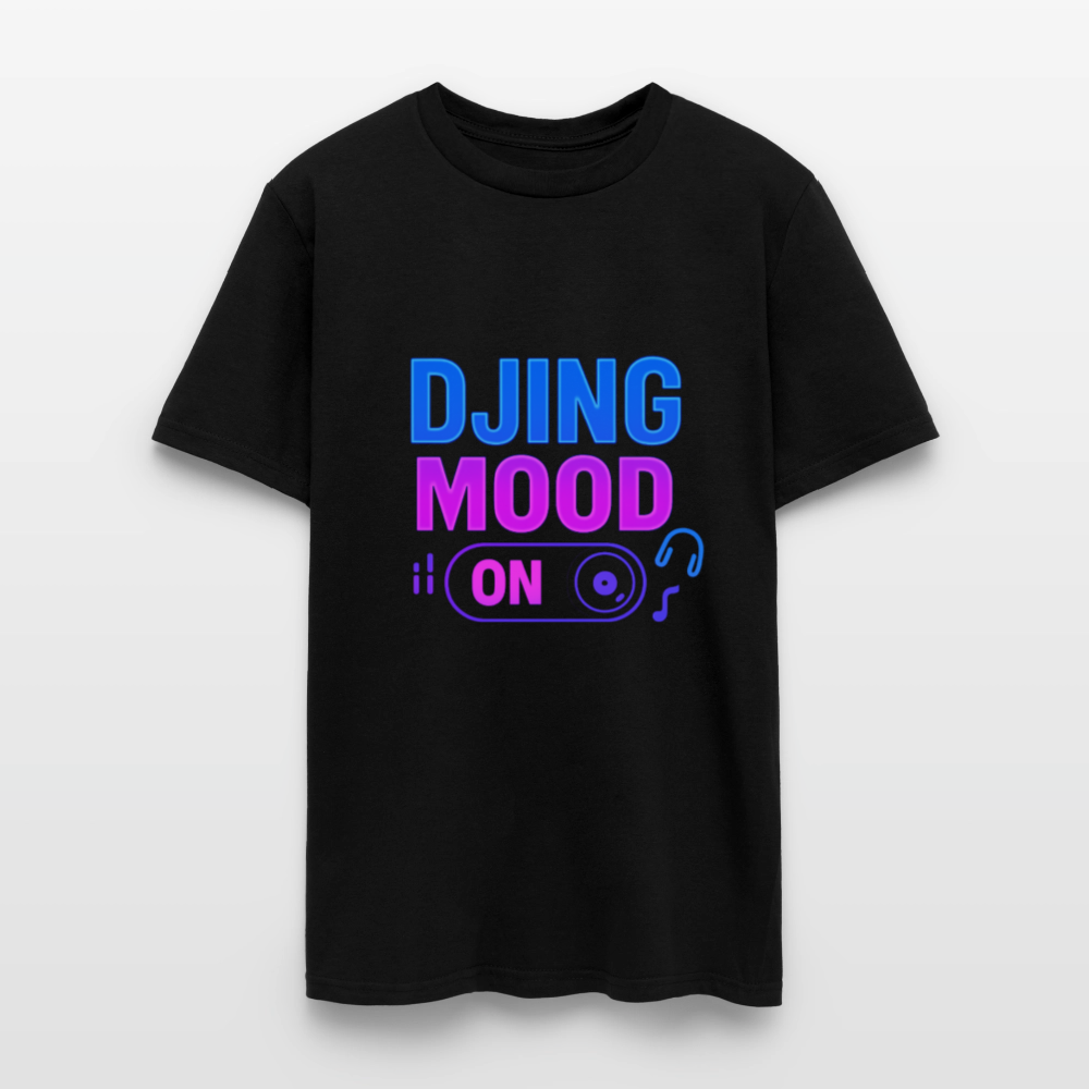 Trend4us Graphic DJing Mood T-Shirt - black