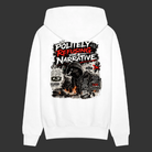 Trend4us Graphic Men's Hoodie - white