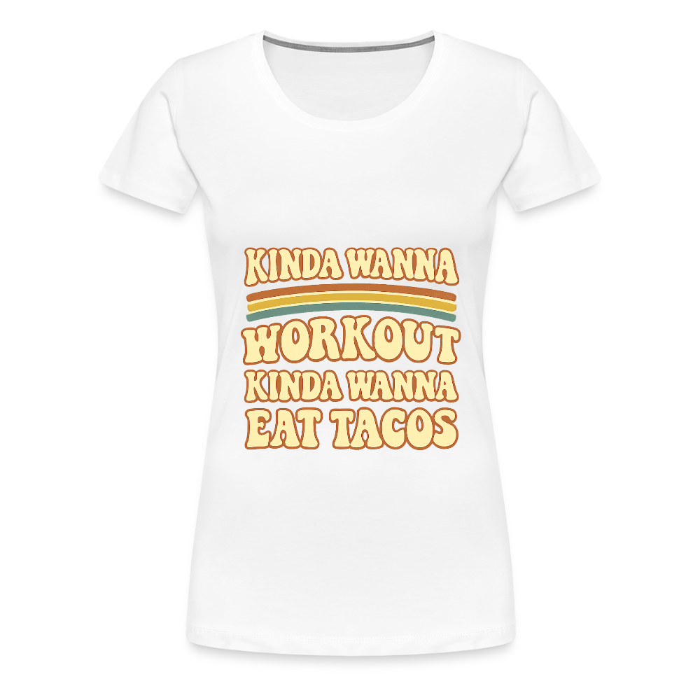 Trend4us Women’s Motivation Premium T-Shirt - white