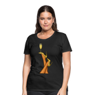 Trend4us Elegant Glamour Illustration T-Shirt - black