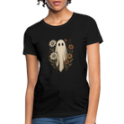 Trend4us Halloween Floral T-Shirt - black