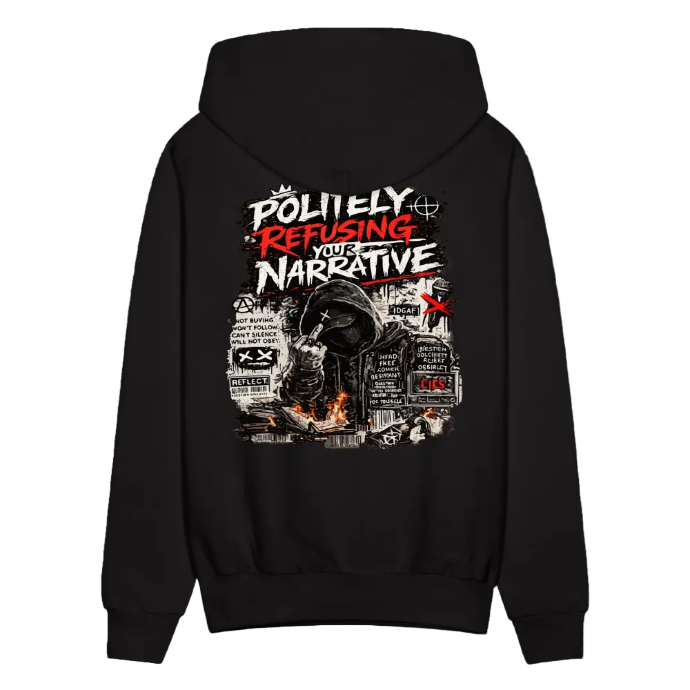 Trend4us Graphic Men's Hoodie - black
