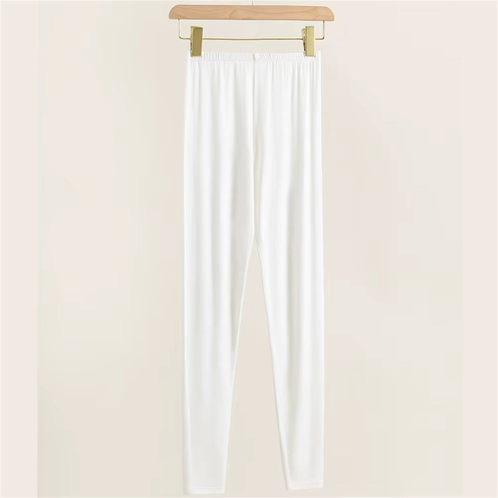 Trend4us Women's Ultra-Soft High-Waisted Sculpting Leggings - White