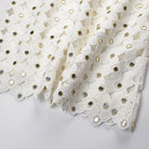 Trend4us Luxe Mirror-Embellished Crochet A-Line Mini Dress closer view