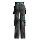 Trend4us Streetwear Vintage Multi-Pocket Wide-Leg Cargo Jeans
