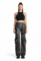Trend4us Streetwear Vintage Multi-Pocket Wide-Leg Cargo Jeans
