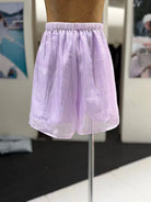 Trend4us Luxe 3D Rosette Ruffle Blouse & Layered Shorts Set