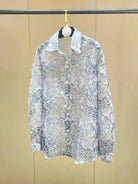 Trend4us Vintage Sheer Streetwear Button-Up Blouse
