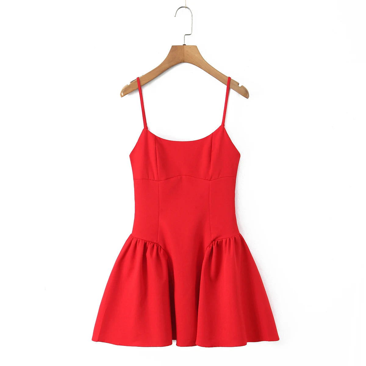 High-Waist Sculpted Pleated Mini Dress — Women's Sleeveless A-Line | Trend4us