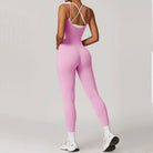 Trend4us Women's Crisscross Back Sculpting Jumpsuit