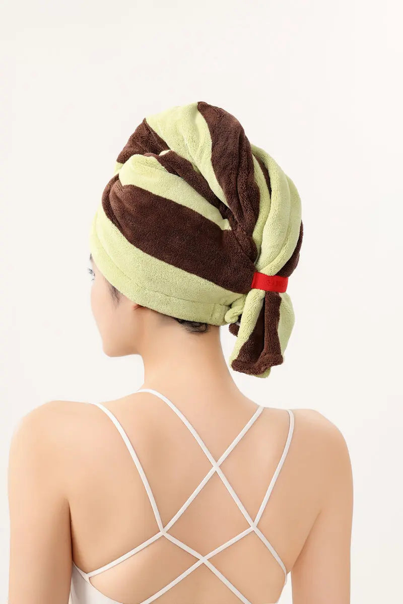 Trend4us Luxe Twist Microfiber Hair Drying Towel Wrap – Fast-Absorbing Turban