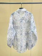 Trend4us Vintage Sheer Streetwear Button-Up Blouse