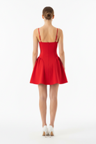 High-Waist Sculpted Pleated Mini Dress — Women's Sleeveless A-Line | Trend4us