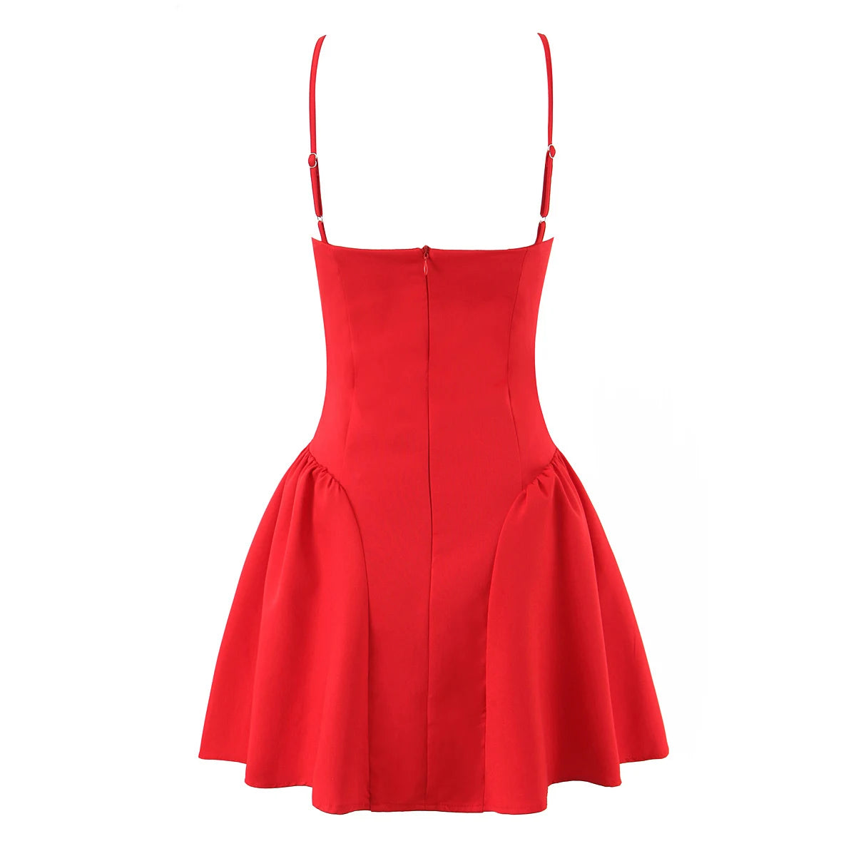 High-Waist Sculpted Pleated Mini Dress — Women's Sleeveless A-Line | Trend4us