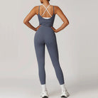 Trend4us Women's Crisscross Back Sculpting Jumpsuit